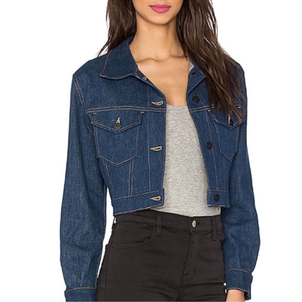 Siwy Light Blue Denim Jacket with Embroidered Label